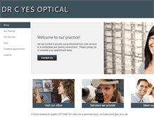 Tablet Screenshot of drcyesoptical.com